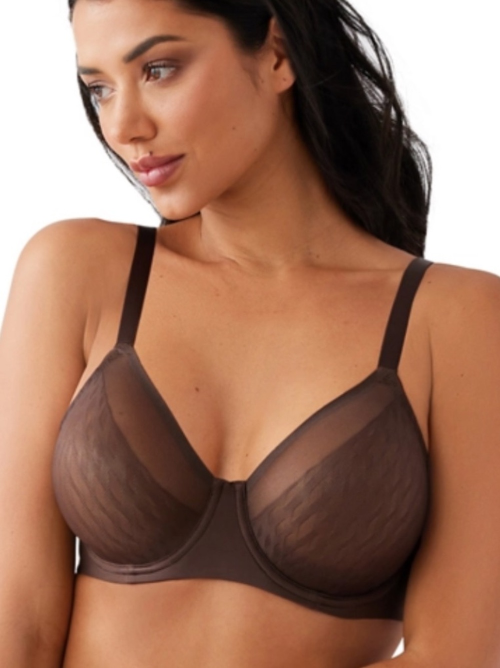 NEW Wacoal Elevated Allure Underwire Bust Lift Bra Hot Fudge Brown